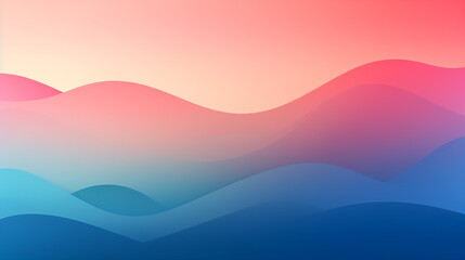 Naklejka na ściany i meble Gradient Trendy waves colorful background wallpaper. 3D render creative swoosh style soft lines. Abstract design wavy pattern vector illustration wallpaper. 