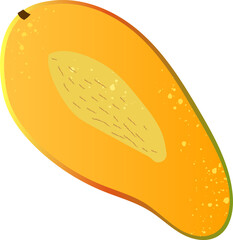 Piece mango fresh organic fruit