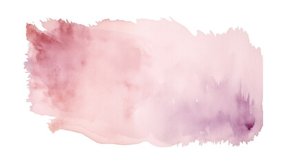 Abstract pale pastel watercolor paint brush stroke flow texture PNG transparent background isolated graphic resource. Muted mixed pink, purple, orange color art shape design