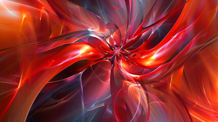 Vibrant red colors abstract wallpaper