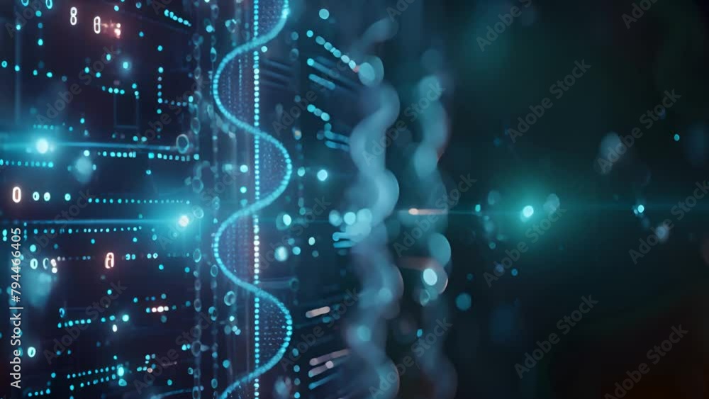 Poster Abstract Digital Binary Code Visualization