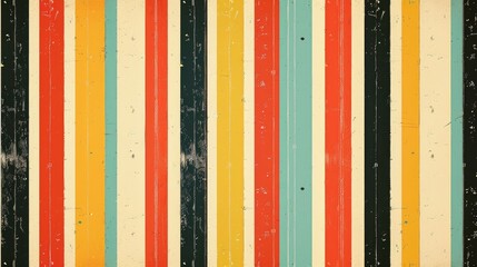 Vintage Colored Striped Backdrop