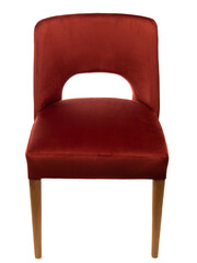 Red wooden chair