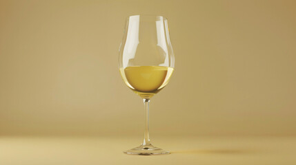 White wine in glass