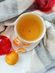 cup of tea with lemon