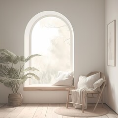 Cozy Lifestyle Scene: A Well-Decorated Living Space With Warm Sunlight Streaming Through the Windows