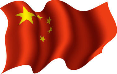 China Waving Flag 3D Realistic