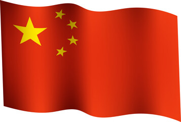 China Waving Flag 3D Realistic