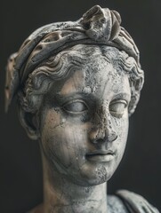 Weathered Marble Statue
