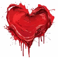 Deurstickers Bleeding heart symbol © Ari