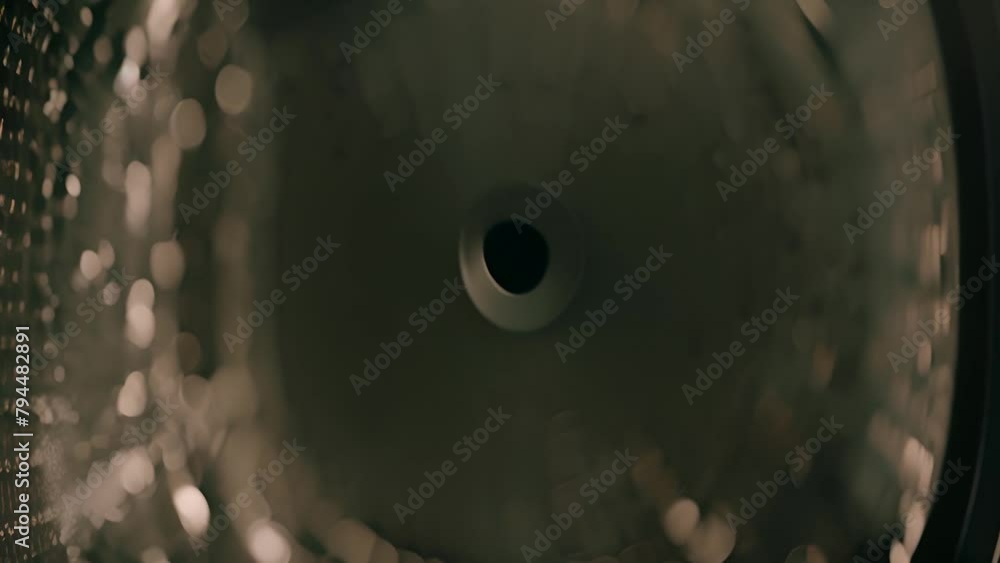 Poster black hole within metal object generative ai