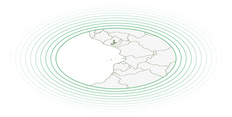 Sao Tome and Principe oval map.