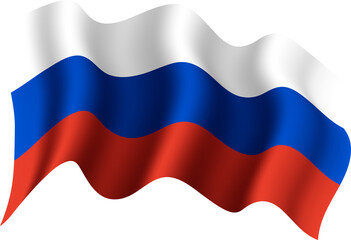 Russia Waving Flag 3D Realistic