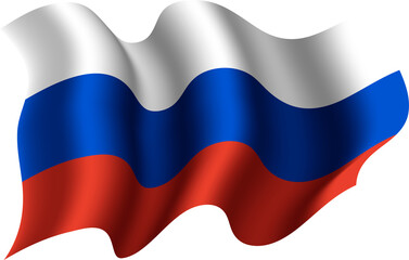 Russia Waving Flag 3D Realistic