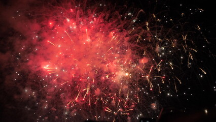fireworks background. festive fireworks sky. new year, independence day, christmas, birthday....