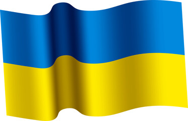 Ukraine Waving Flag 3D Realistic