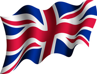 United Kingdom Waving Flag 3D Realistic