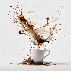 "Coffee Chaos: Capturing the Splash