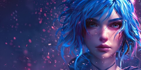 A character from the game. Website header or desktop wallpaper