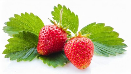 wild strawberry isolated