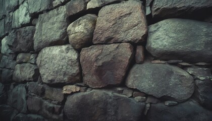 abstract background monumental wall from big old stones
