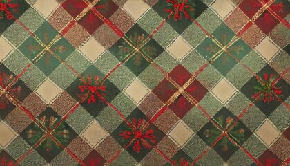 christmas plaid pattern background