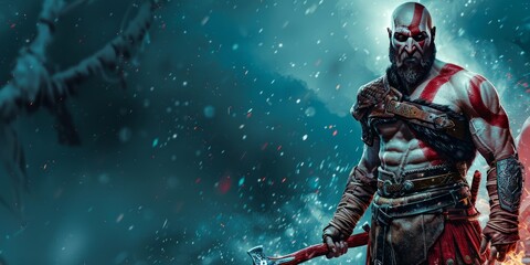 Fototapeta premium A character from the game. Website header or desktop wallpaper