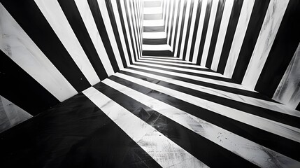 Imagine an abstract background showcasing the harmony of monochrome, featuring geometric stripes
