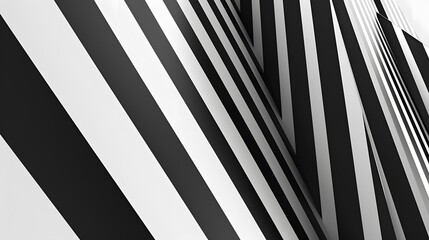 Imagine an abstract background showcasing the harmony of monochrome, featuring geometric stripes
 - obrazy, fototapety, plakaty