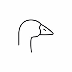goose bird domestic animal icon © Nijat