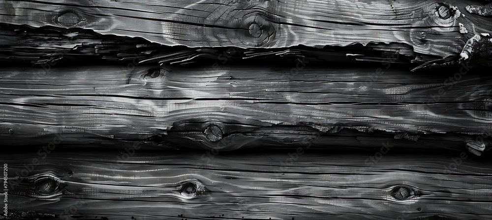 Poster dark wood planks: a rustic background for warmth and depth in your design projects
