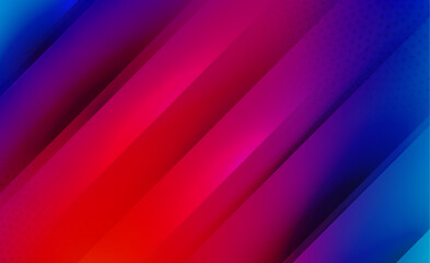 Contrast Red and Blue Vector Gradient Background