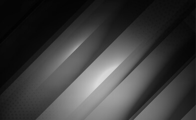 Dark Black Background with White Spotlight Vector for Dramatic Design