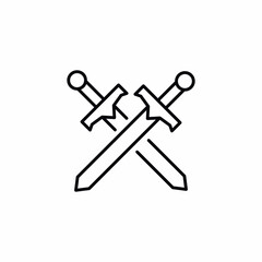 sword weapon cross war icon