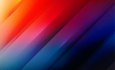 Bold Vector Gradient Red and Blue Colors Background Design