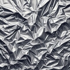 crumpled texture  a silver piece of material