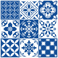 Blue White Decorative Tile