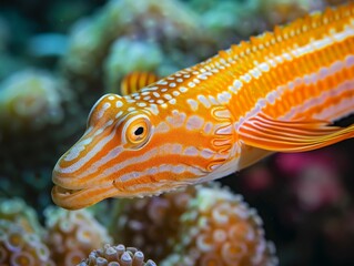 Obraz premium Vibrant Tropical Fish Close-Up