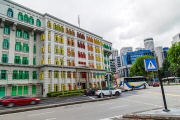 Singapore, April 15, 2024: General view of Minister of Culture and youth. Beautiful colorful...