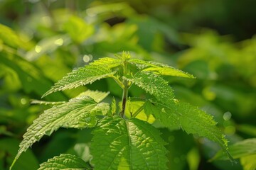 The coleus barbatus plant lives in tropical areas. the green leaves and tropical growth called coleus barbatus live in tropical areas - generative ai