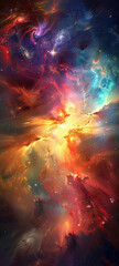 Radiant Cosmos A Burst of Color in the Galaxy