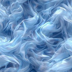 Obraz premium A dreamy soft blue, ethereal seamless wavy texture.