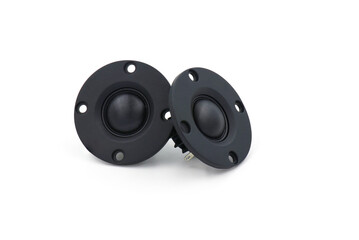 black speaker isolated on white background.