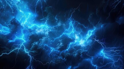blue lightning background 