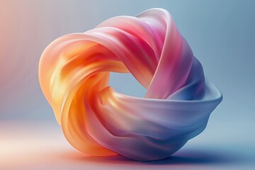 colorful 3d shape, abstraction background design shape art 3d bright swirl modern graphic concept illustration
