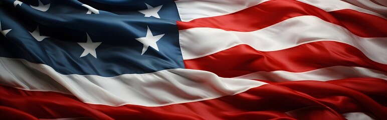 American aligned wave flag