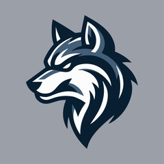 Fototapeta premium Wolf Vector Sports Mascot Logo: Fierce & Loyal Team Emblem for Dominant Branding