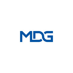 MDG monogram logo interlocked letters