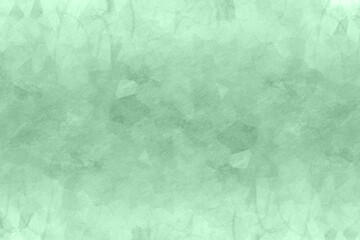 透明感のある緑がかった水色・ミントグリーン 繊維とモザイク柄が透けて見える抽象的な模様の背景素材