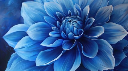 Stunning flower with a vibrant blue hue